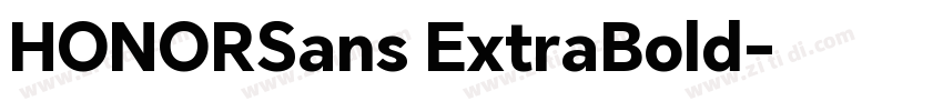 HONORSans ExtraBold字体转换